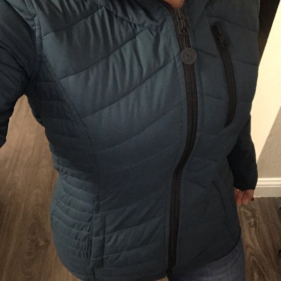 Nautica Women's Puffer Jacket - Dark Green - Picture 4 of 6